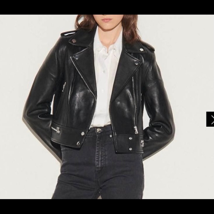 Sandro Black Leather Jacket -Never Used-